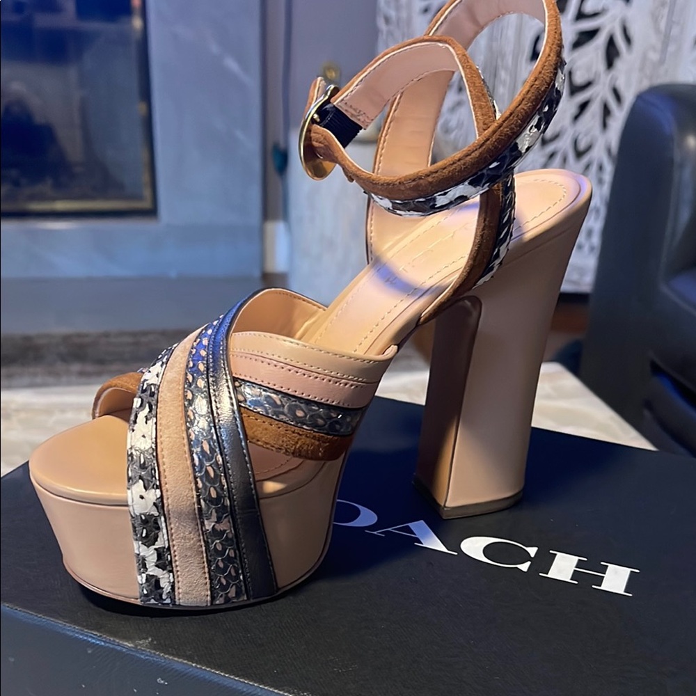 Coach Women's Multi-Color Platform Heels